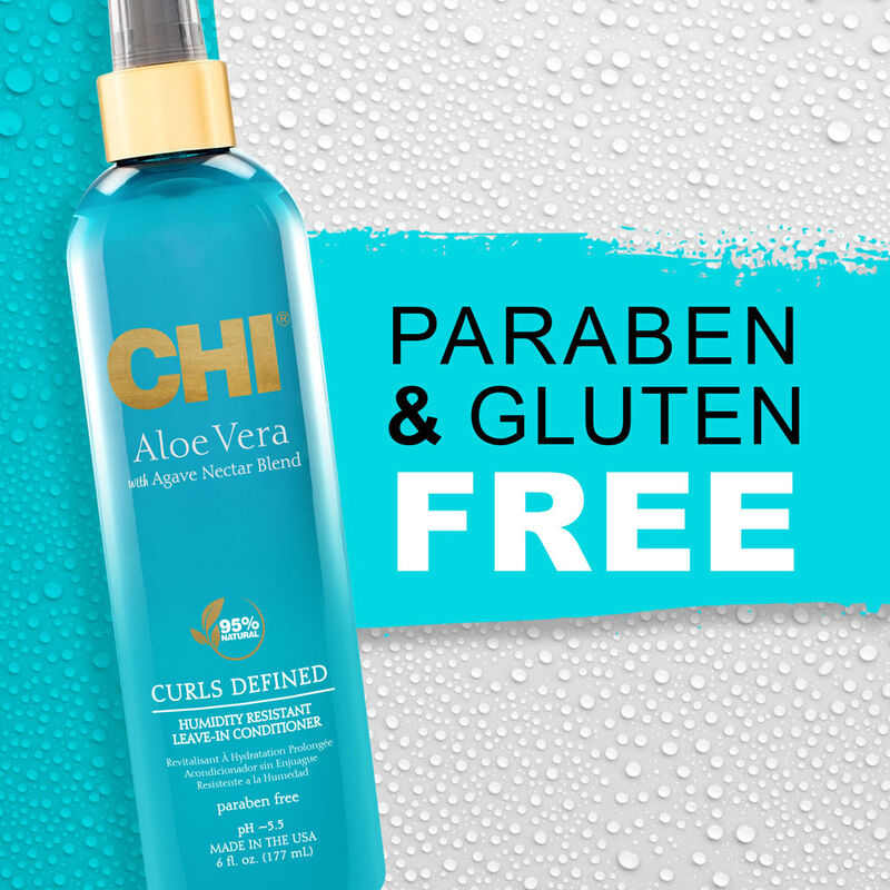 بلسم CHI Aloe Vera المقاوم للرطوبة، يُترك على الشعر، 177 مل