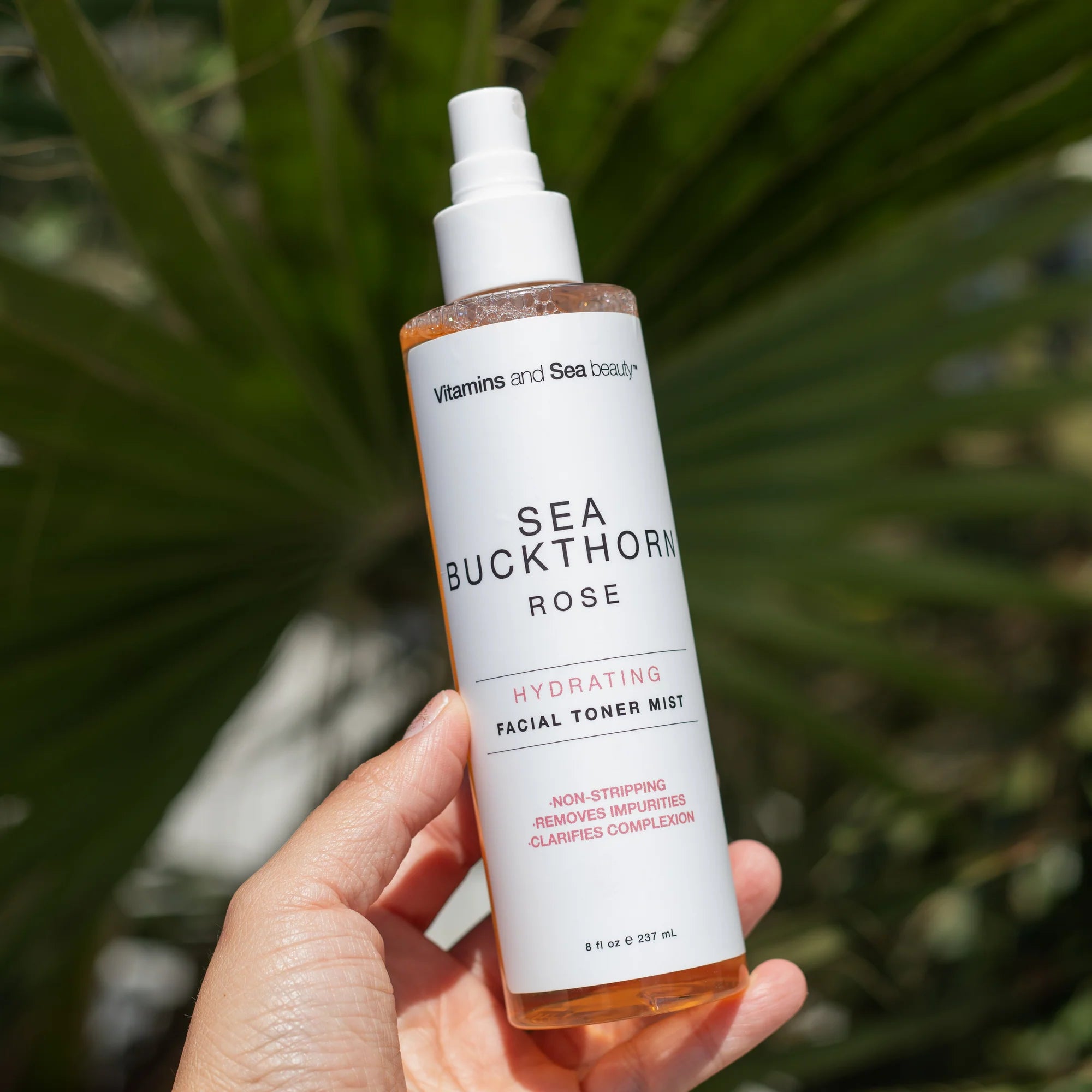 تونر مرطب للوجه بفيتامينات وجمال البحر، بخلاصة نبق البحر والورد، 237 مل