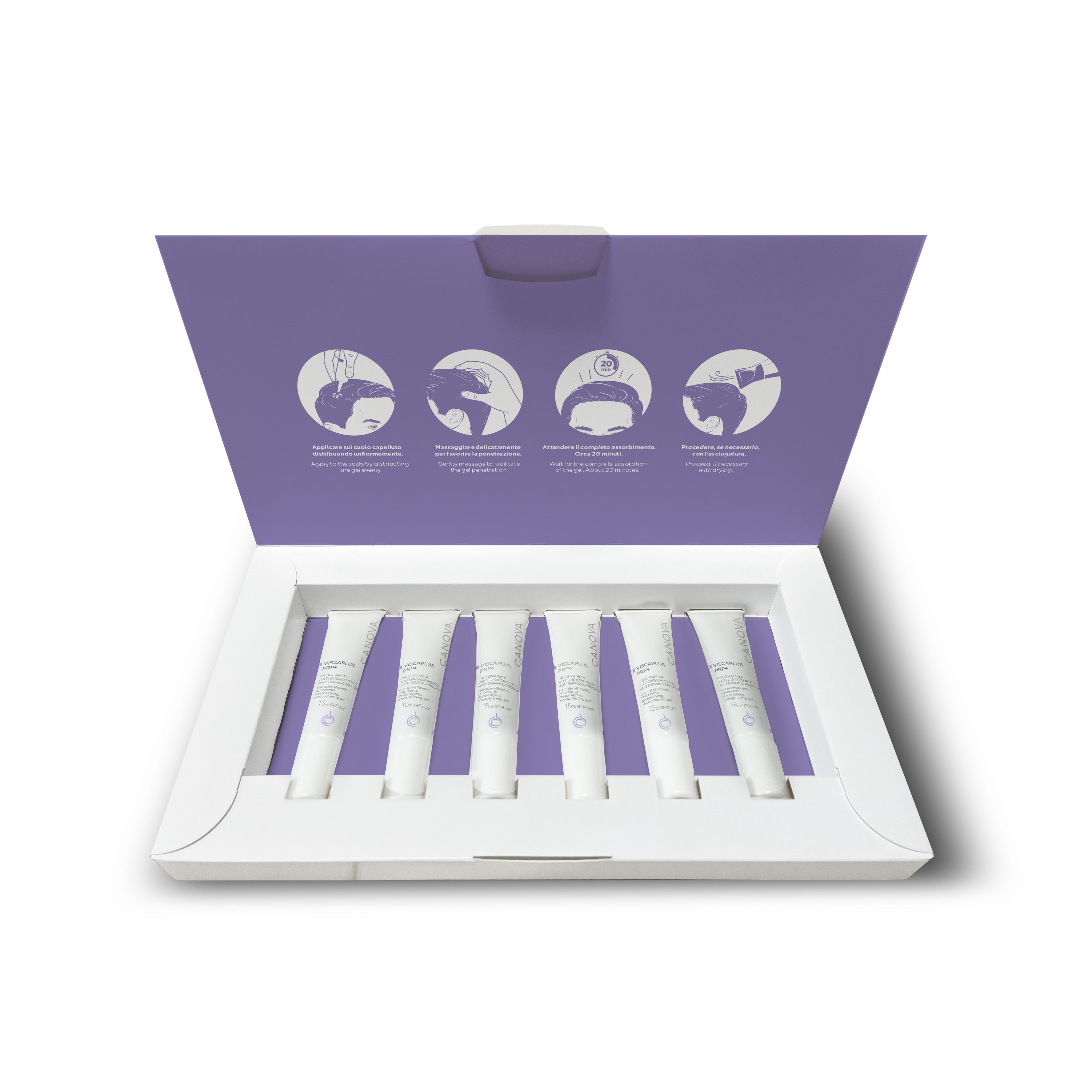 كانوفا فيسكابلوس بي آر بي+ جل لوشن 12 مل - 6 أنابيب