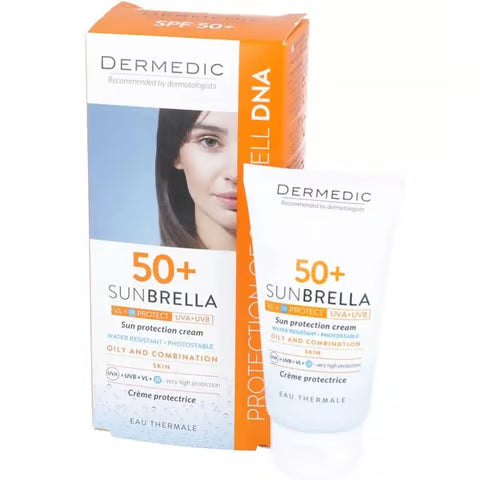 كريم ديرميديك للبشرة الدهنية بعامل حماية من الشمس 50+، 50 مل