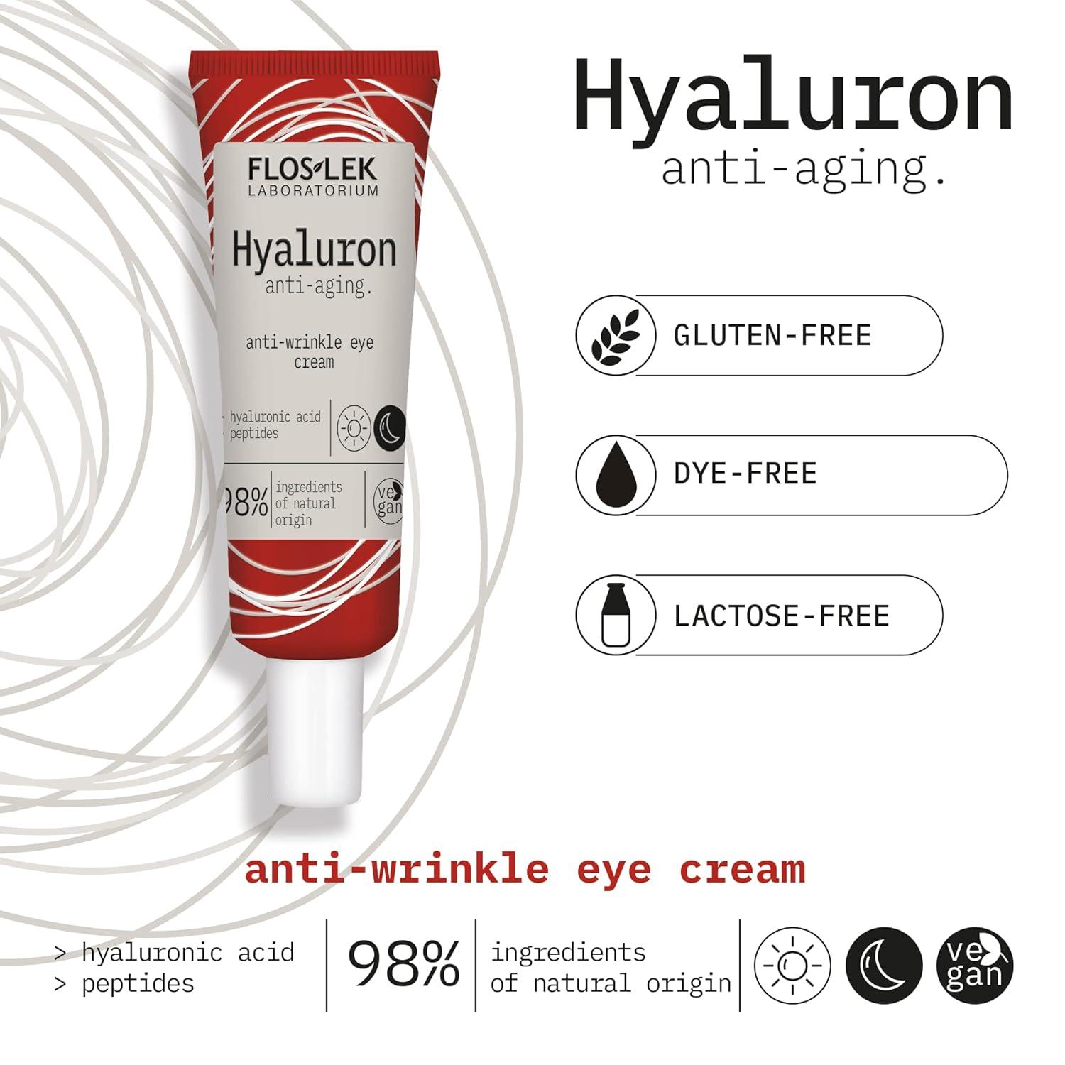 كريم فلوسلك هيالورون المضاد للتجاعيد للعين والشفاه 30 مل