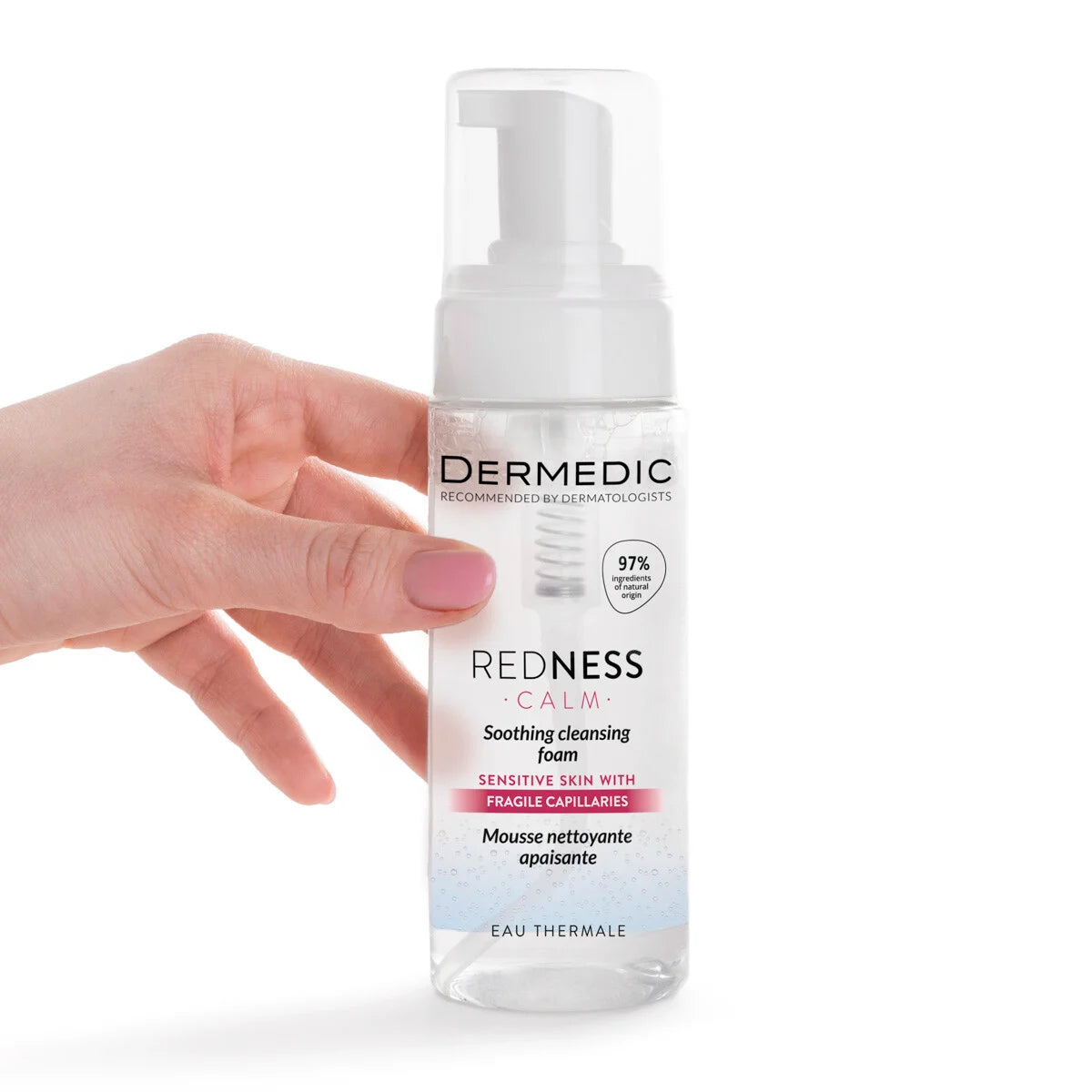 رغوة التنظيف المهدئة ديرميدك ريدنس، 200 مل