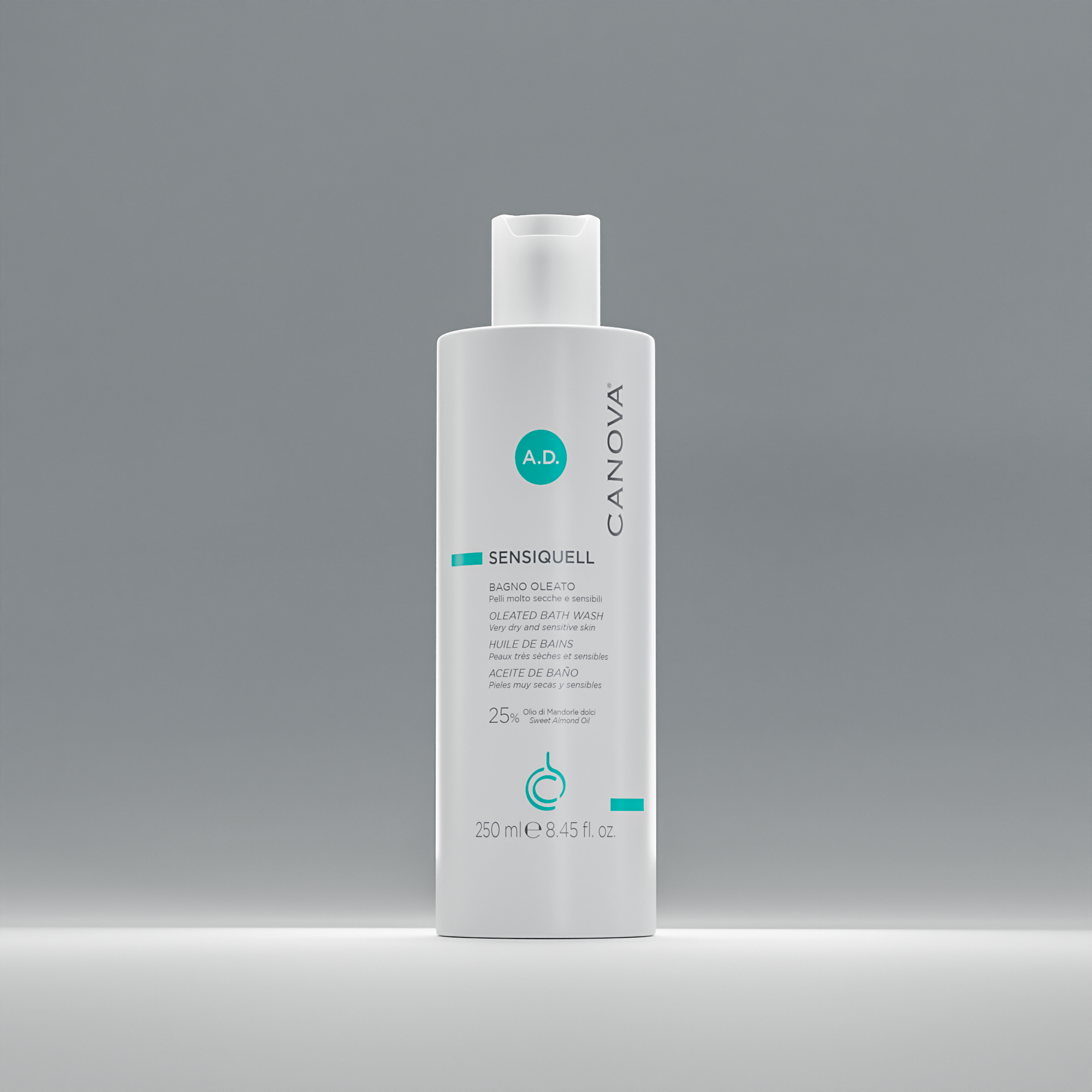 غسول استحمام كانوفا سينسيكويل بزيت الزيتون، زجاجة 250 مل