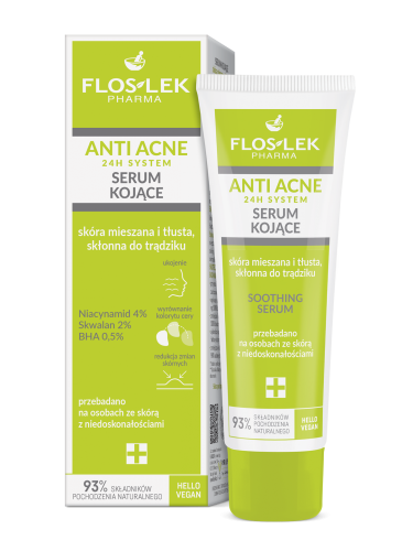 سيروم فلوسلك المهدئ المضاد لحب الشباب لمدة 24 ساعة للبشرة المختلطة والدهنية والمعرضة لحب الشباب 50 مل