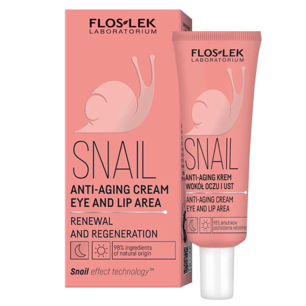 جل كريم فلوسليك الحلزون المضاد للشيخوخة للعين والشفاه 30 مل