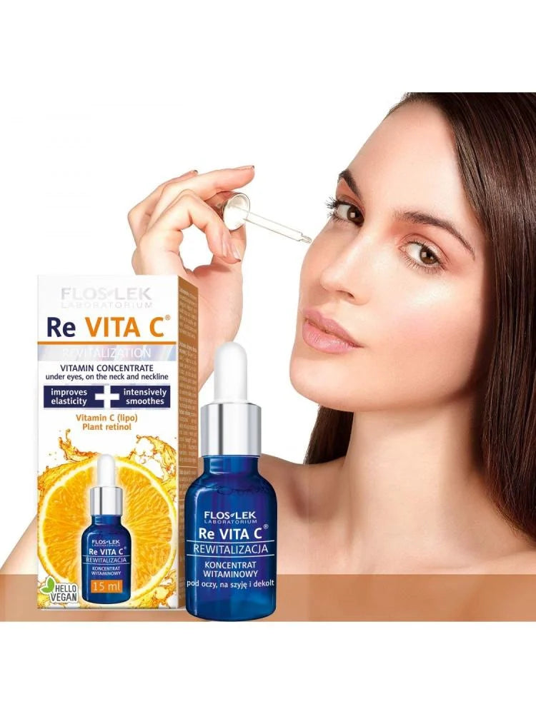 فلوسلك ريفيتا سي® مركز فيتامين تحت العينين والرقبة وخط العنق 15 مل