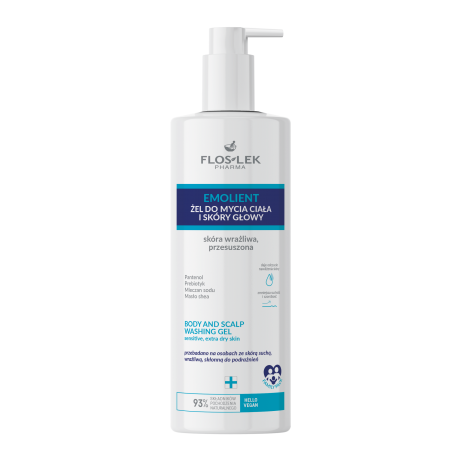 جل غسيل الجسم وفروة الرأس فلوسلك إيمولينت للبشرة الحساسة والجافة للغاية 400 مل