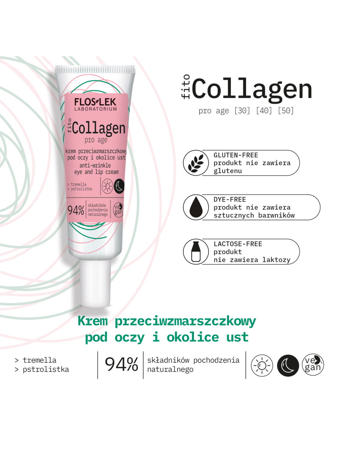 FLOSLEK فيتو كولاجين للعين والشفاه 30 مل