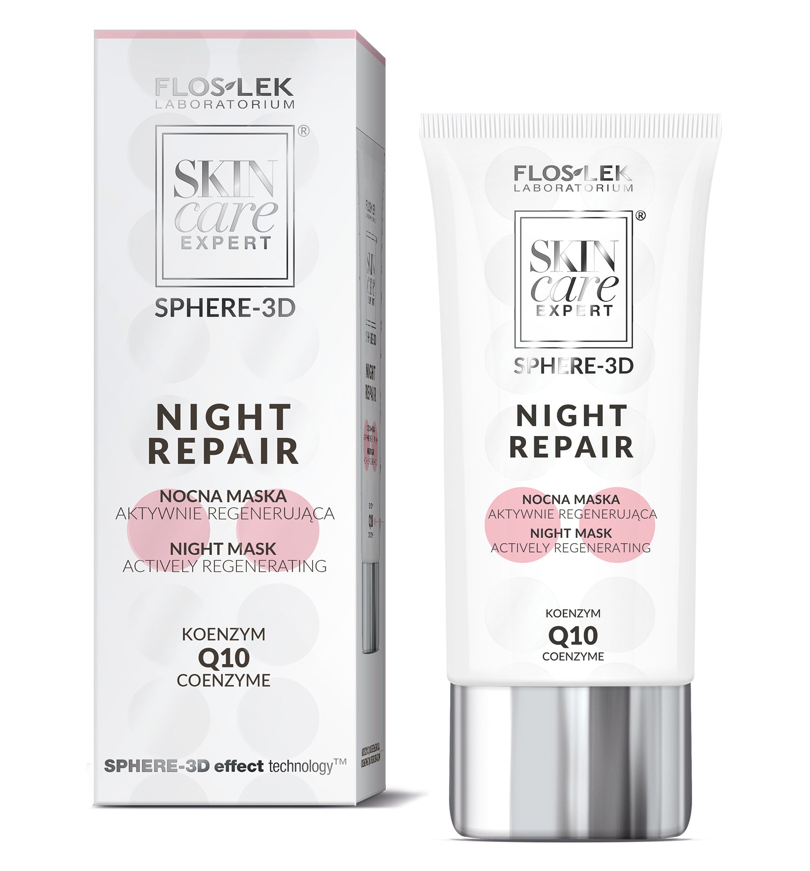 قناع ليلي Floslek SKIN CARE EXPERT® SPHERE-3D NIGHT REPAIR مجدد فعال - 50 مل