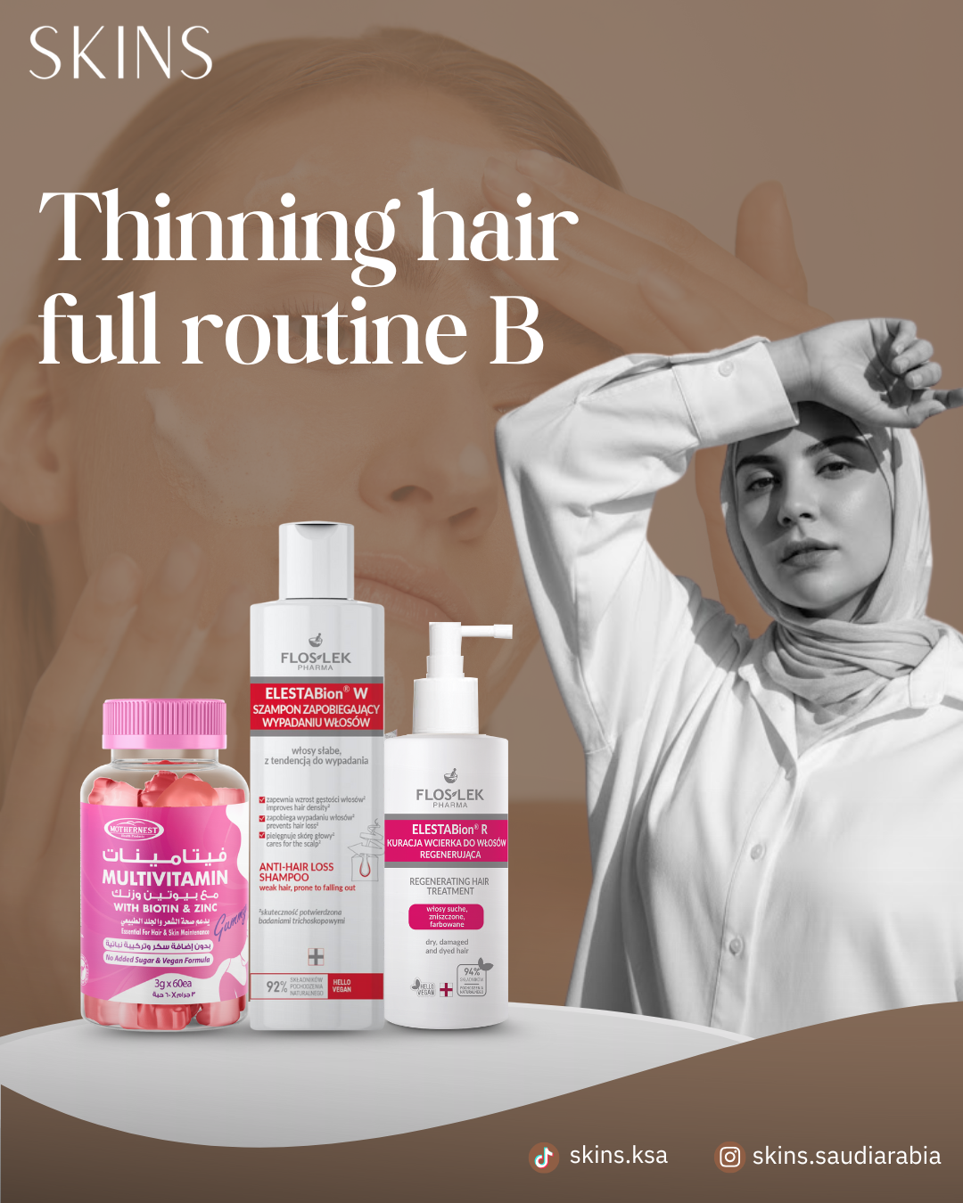 Thinning Hair-fall routine B