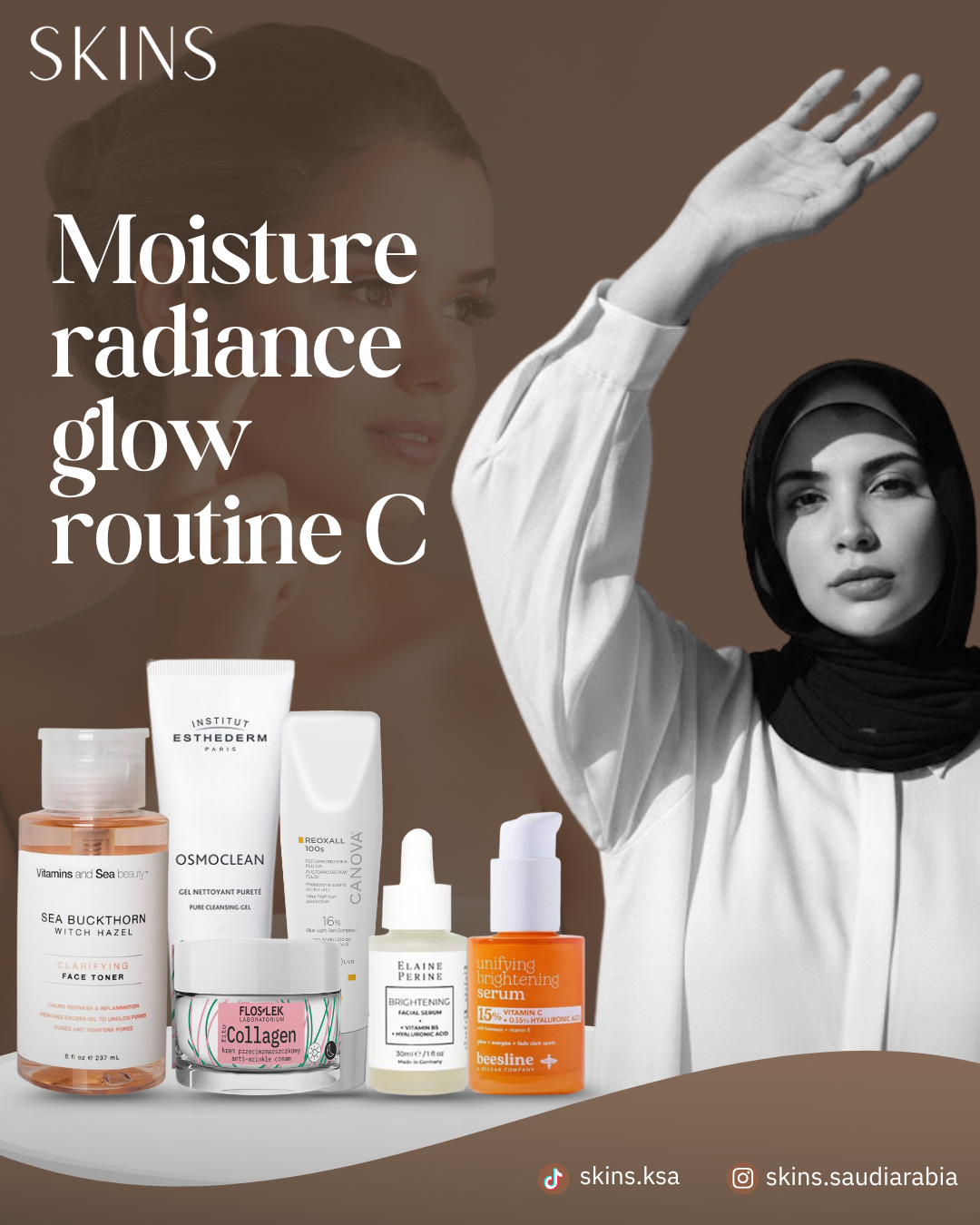 Moisture radiance glow routine C