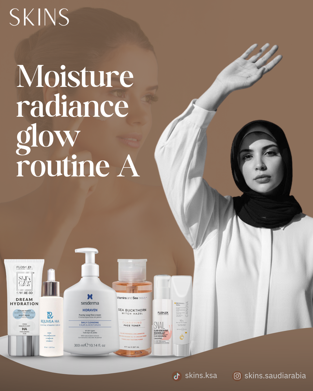 Moisture radiance glow routine A