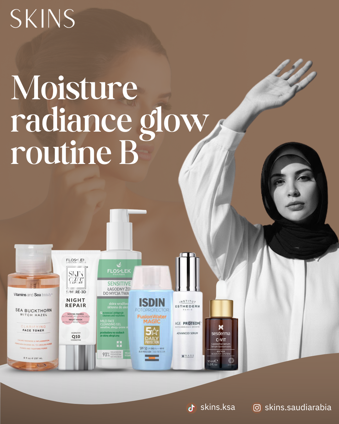 Moisture radiance glow routine B