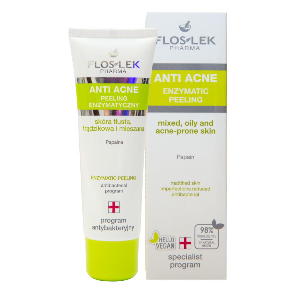 Floslek ANTI ACNE 24H System Enzymatic peeling - 50 ml