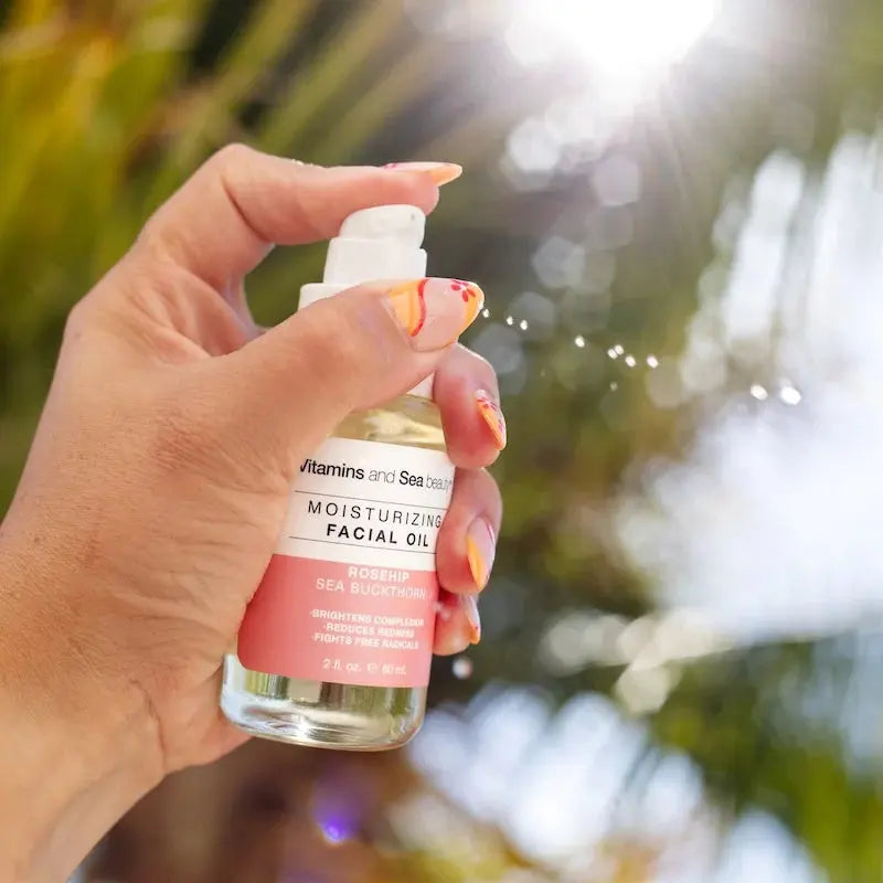 vitamins and sea beauty Rosehip + Sea Buckthorn Moisturizing Facial Oil SKINS