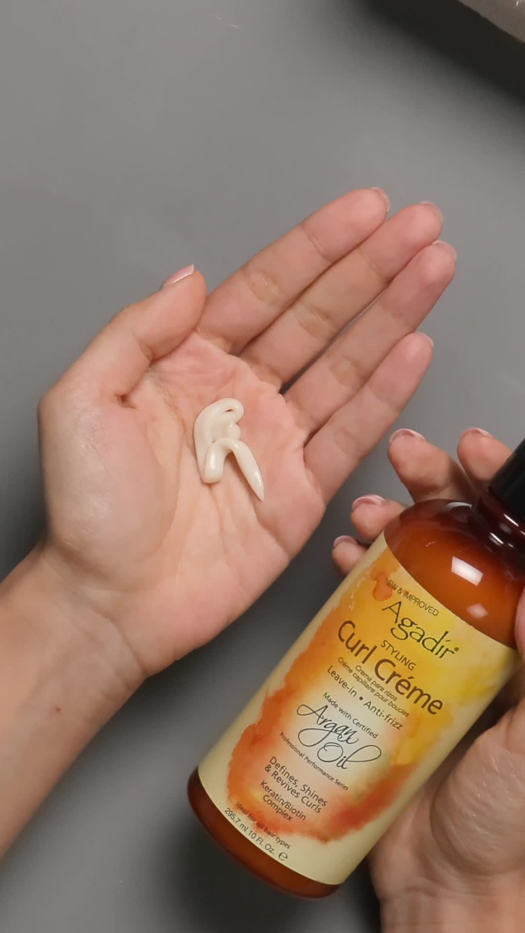 كريم تجعيد الشعر بزيت الأرغان من أغادير - 296 مل 