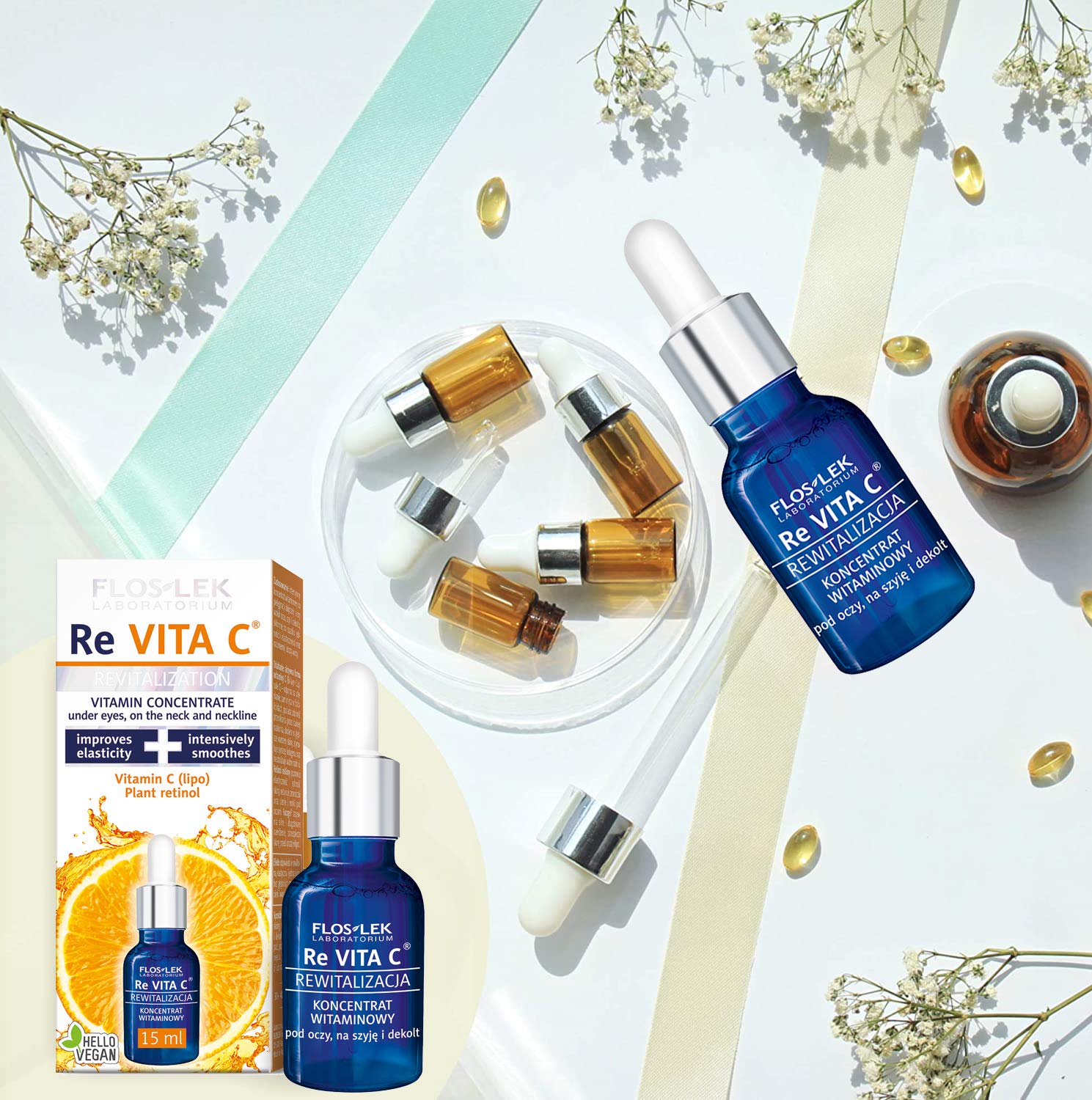 فلوسلك ريفيتا سي® مركز فيتامين تحت العينين والرقبة وخط العنق 15 مل