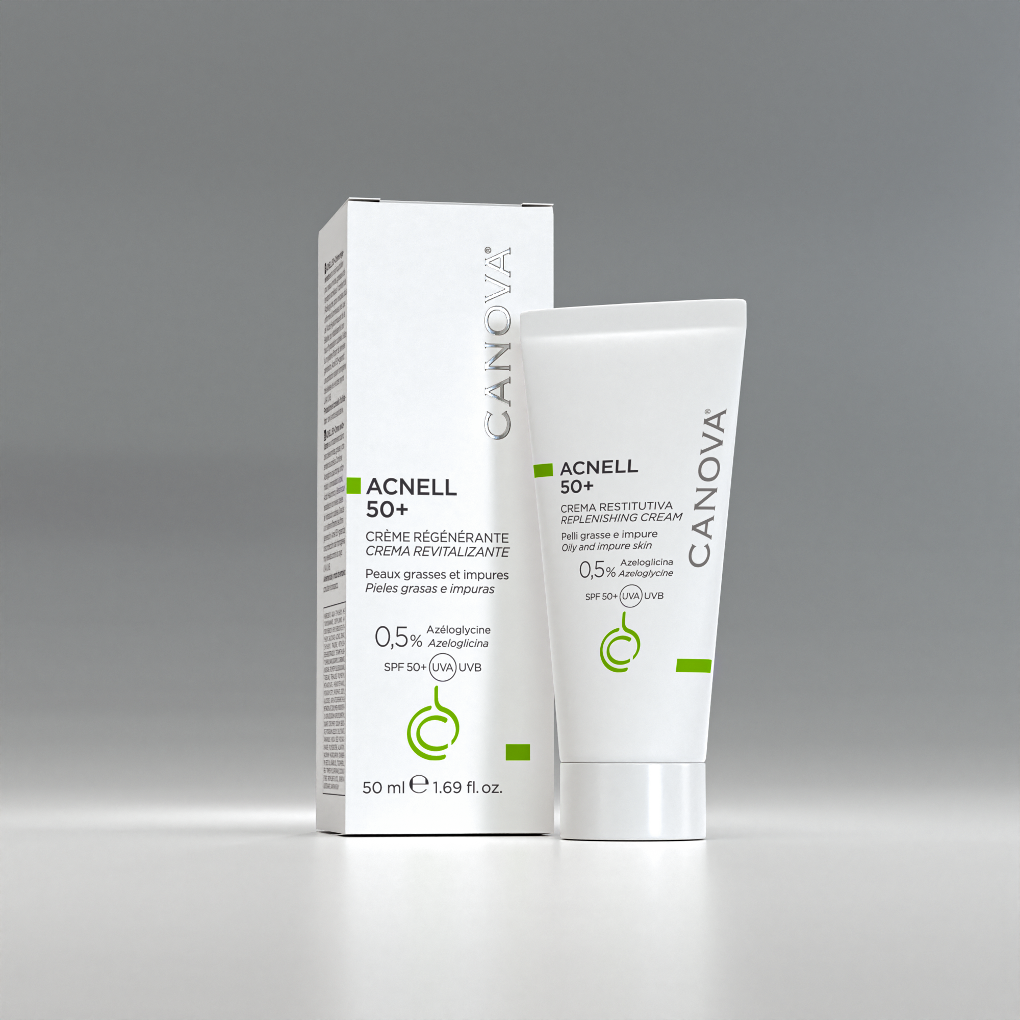 كريم تجديد البشرة كانوفا أكنيل 50+، أنبوب 50 مل