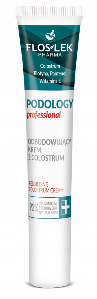 Floslek PODOLOGY PROFESSIONAL REBUILDING COLOSTRUM CREAM FOR STRONG NAILS 15 ML