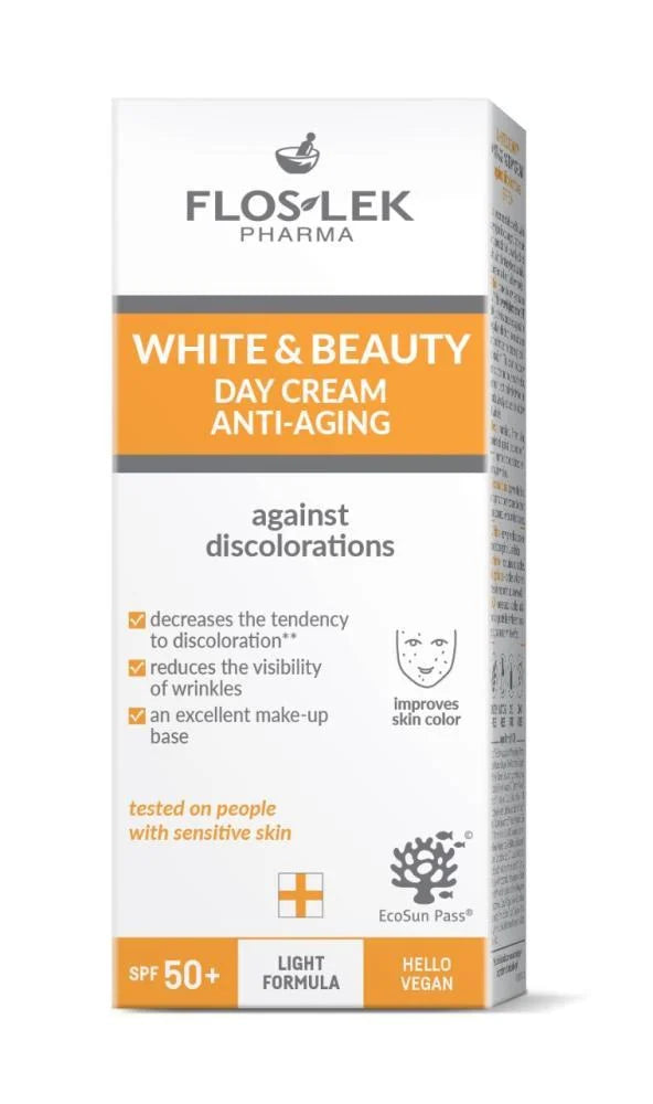 Floslek White & Beauty Day Anti Aging Cream SPF50+