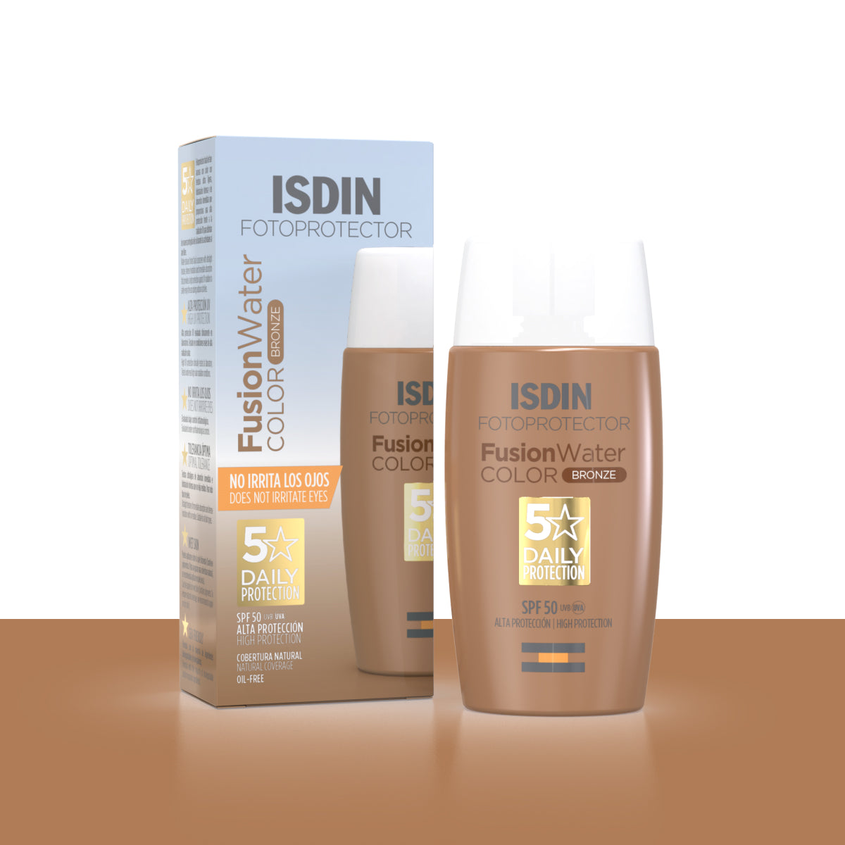 واقي شمس ISDIN Fusion Water Color Bronze SPF 50