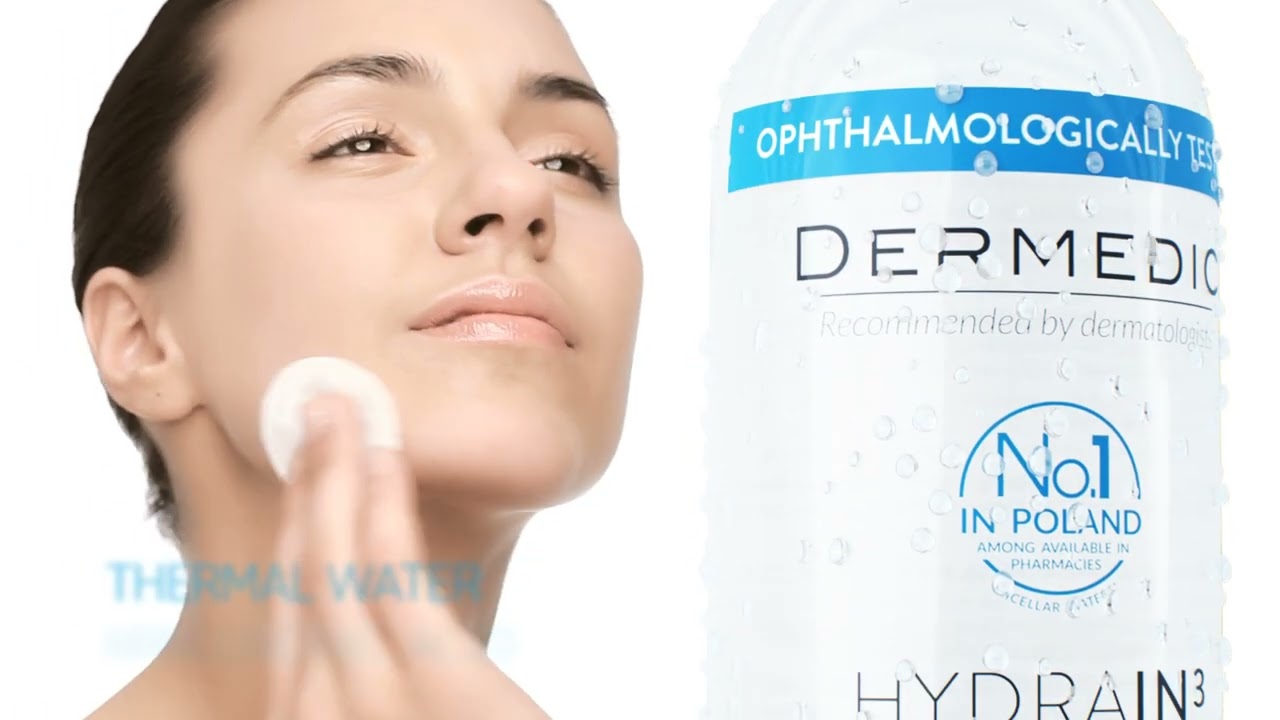 DERMEDIC HYDRAIN3 ماء ميسيلار H2O -500 مل