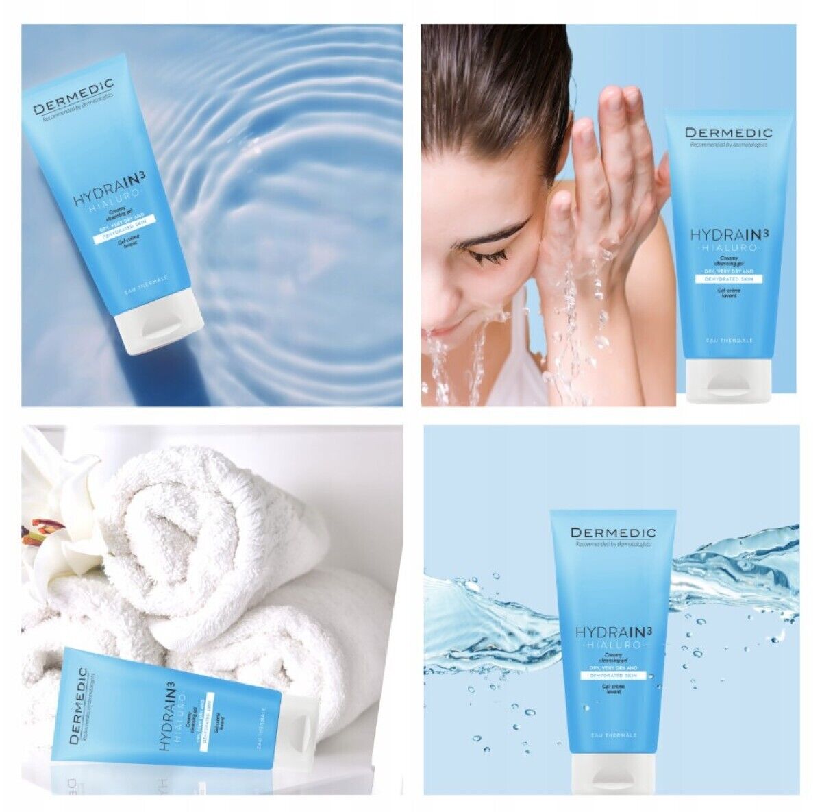 جل التنظيف الكريمي HYDRAIN3 من ديرميديك - 200 مل