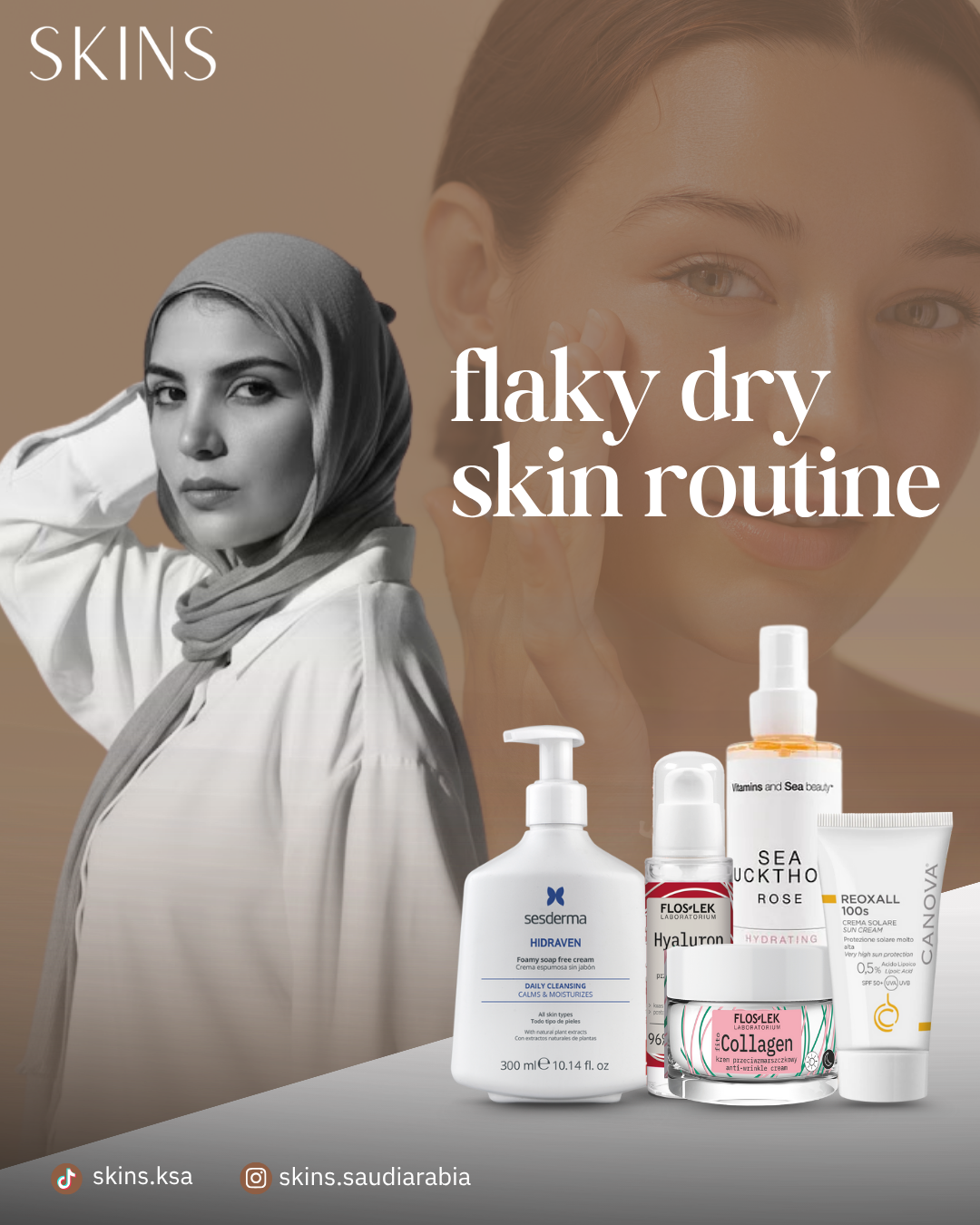 Flaky dry skin routine A