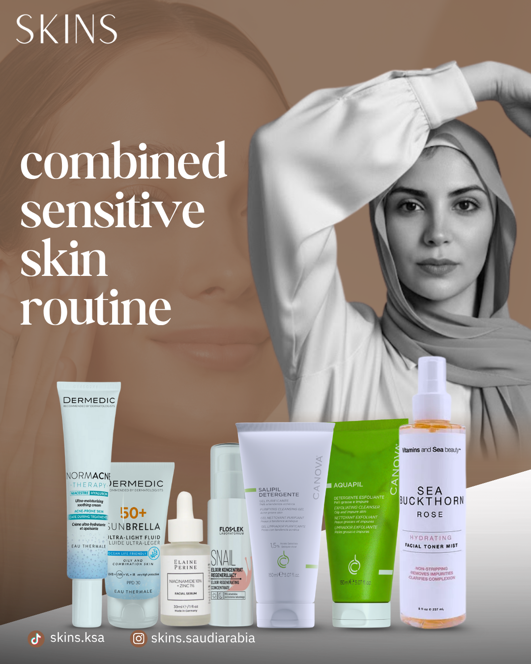 Combined sensitive skin routine C