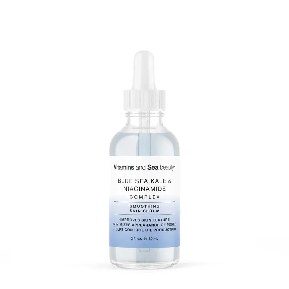 vitamins and sea beauty Blue Sea Kale + Niacinamide Smoothing Facial Serum SKINS