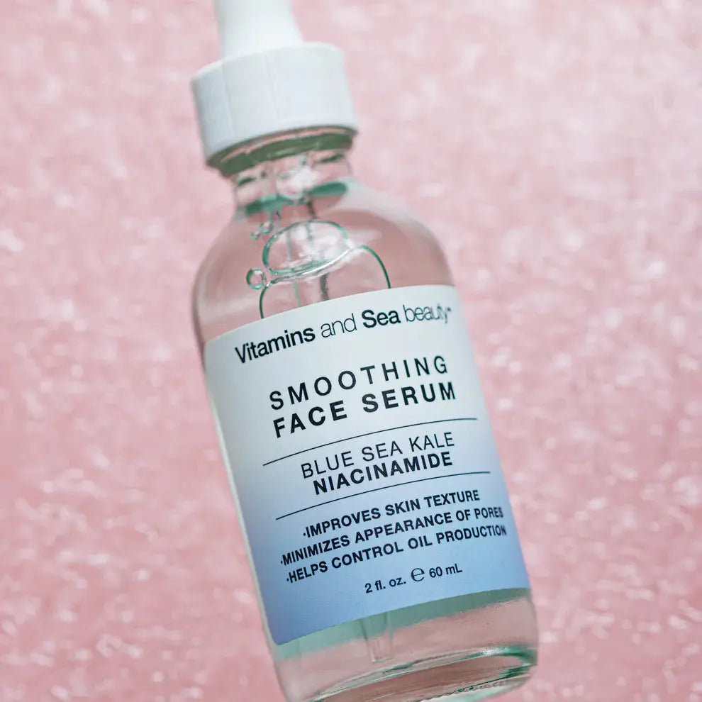 vitamins and sea beauty Blue Sea Kale + Niacinamide Smoothing Facial Serum SKINS