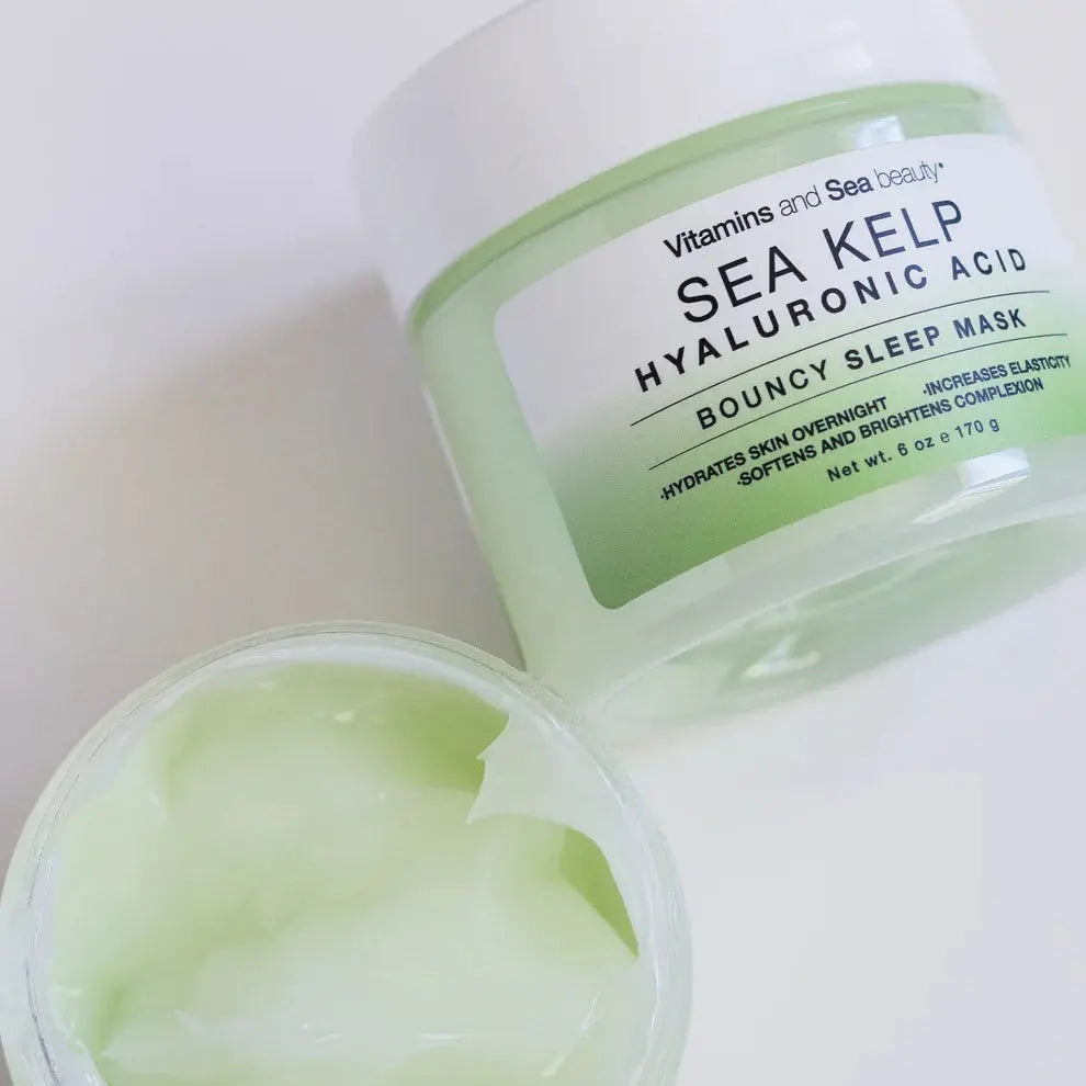 vitamins and sea beauty Sea Kelp + Hyaluronic Acid Bouncy Sleep Mask SKINS