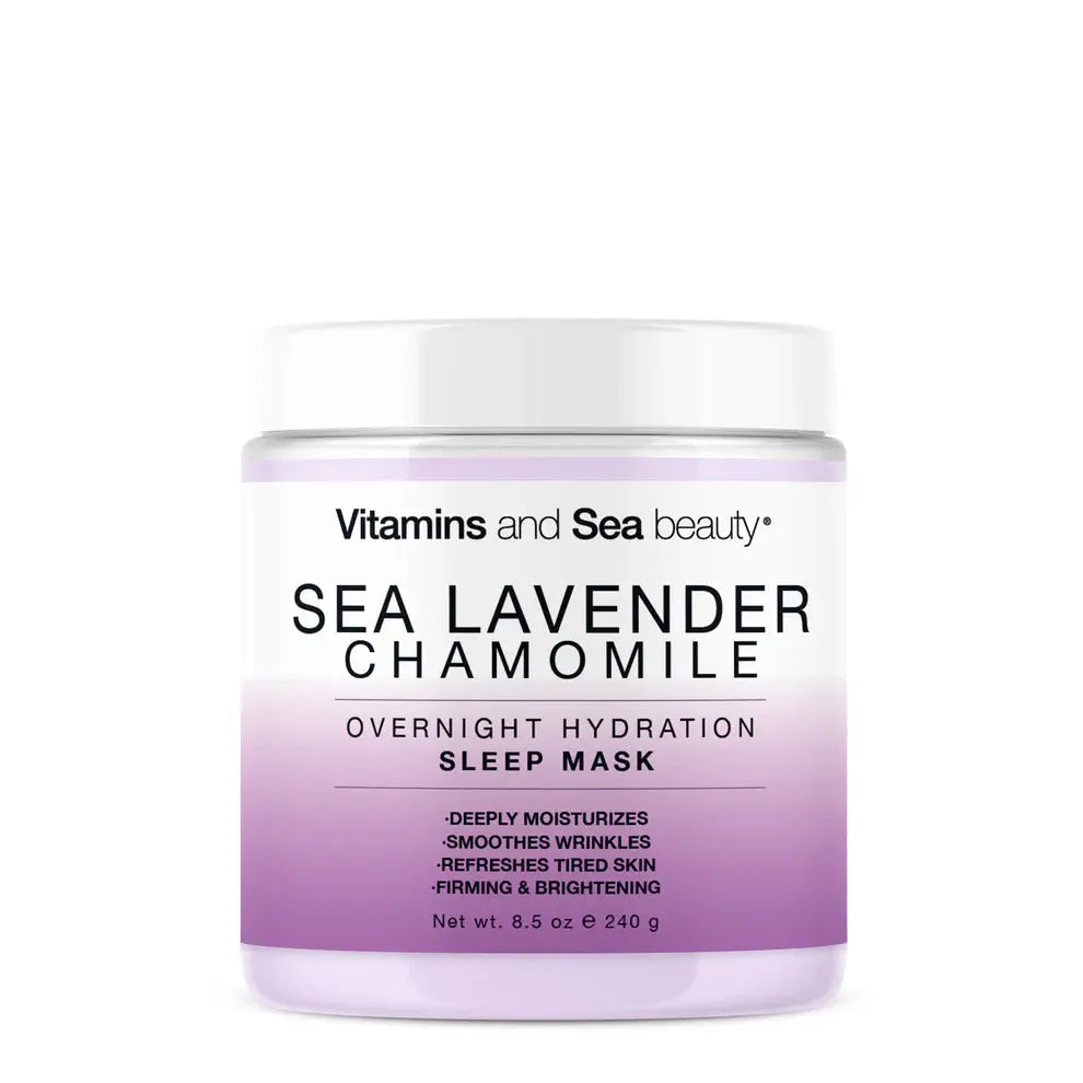 vitamins and sea beauty Sea Lavender + Chamomile Overnight Hydration Sleep Mask SKINS