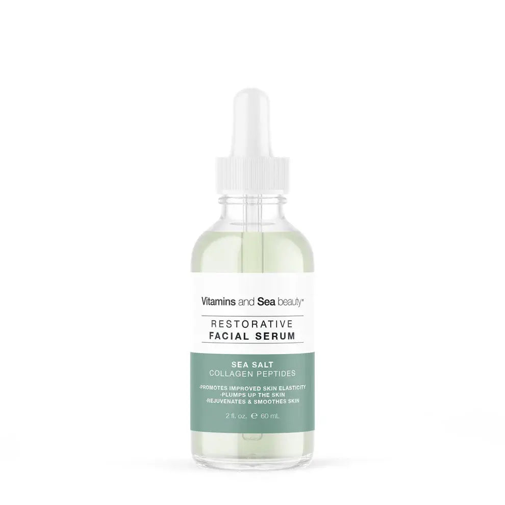 vitamins and sea beauty Sea Salt + Collagen Peptides Restorative Facial Serum SKINS